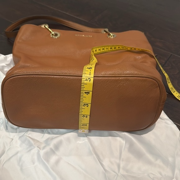 Michael Kors raven Brown Leather Tote Bag with crossbody EUC - Picture 15 of 16